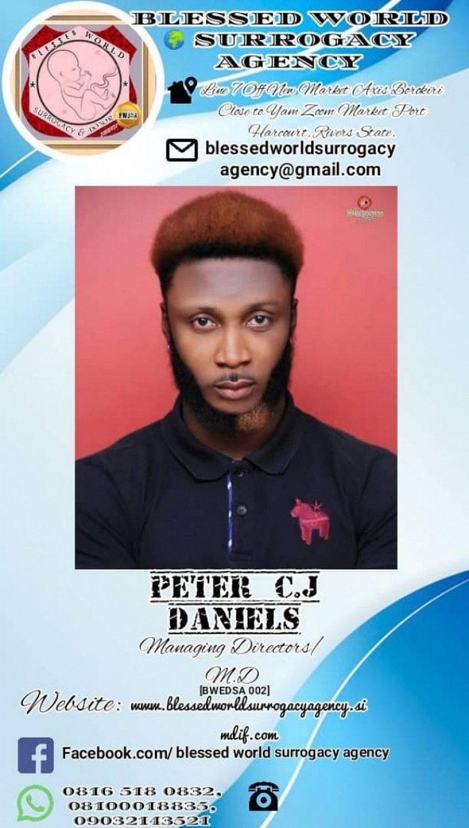 PETER C.J DANIELS ( MANAGER PH BRANCH)